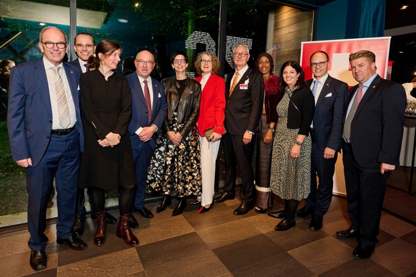 Die Regierung anlässlich der Soirée Suisse in Brüssel. Quelle: Mission der Schweiz bei der Europäischen Union